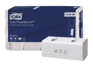 Papierhandtücher Tork 100585 PeakServe H5 1-lagig weiß 12×410 Stk. (4.920 Stk.)